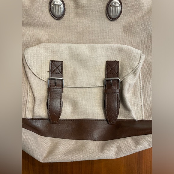 Pepsi vintage beige canvas backpack - Picture 4 of 6